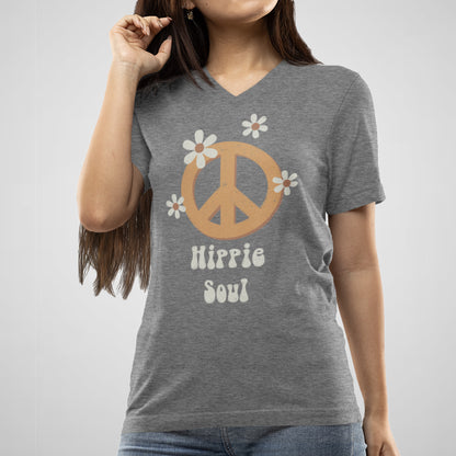 Hippie Soul - Women's Cotton V-Neck Tee