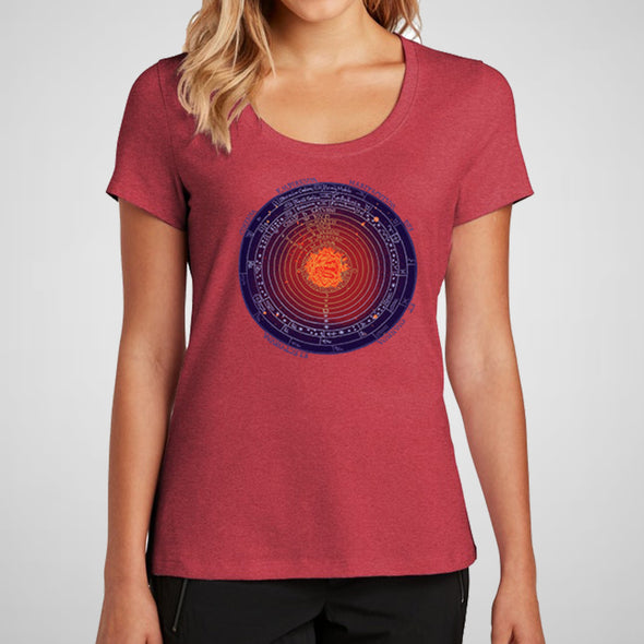 The Cosmos, Universe Schematic - Women's Cotton/Poly Scoop Tee