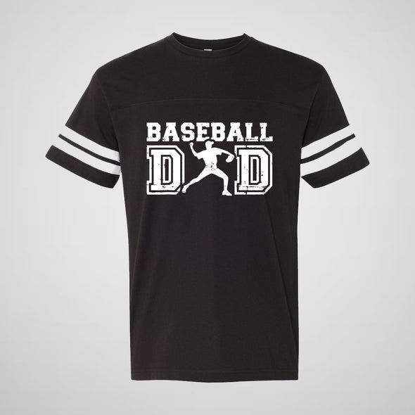 Baseball Dad - Adult Unisex Cotton/Poly Football Tee