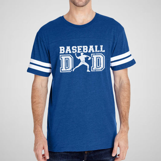 Baseball Dad - Adult Unisex Cotton/Poly Football Tee