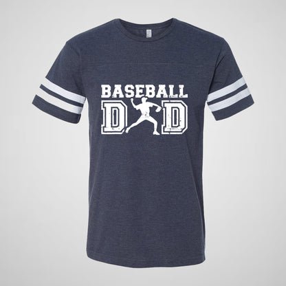 Baseball Dad - Adult Unisex Cotton/Poly Football Tee