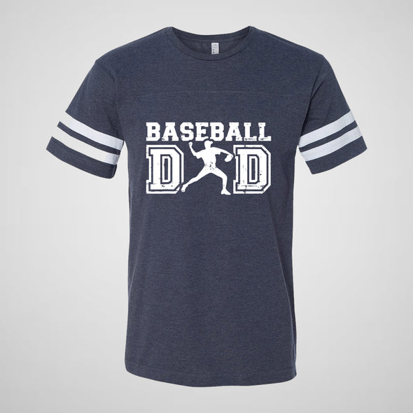 Baseball Dad - Adult Unisex Cotton/Poly Football Tee