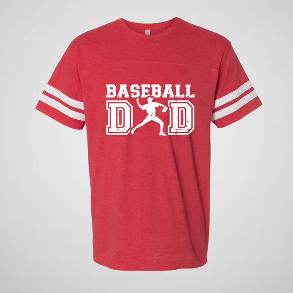 Baseball Dad - Adult Unisex Cotton/Poly Football Tee