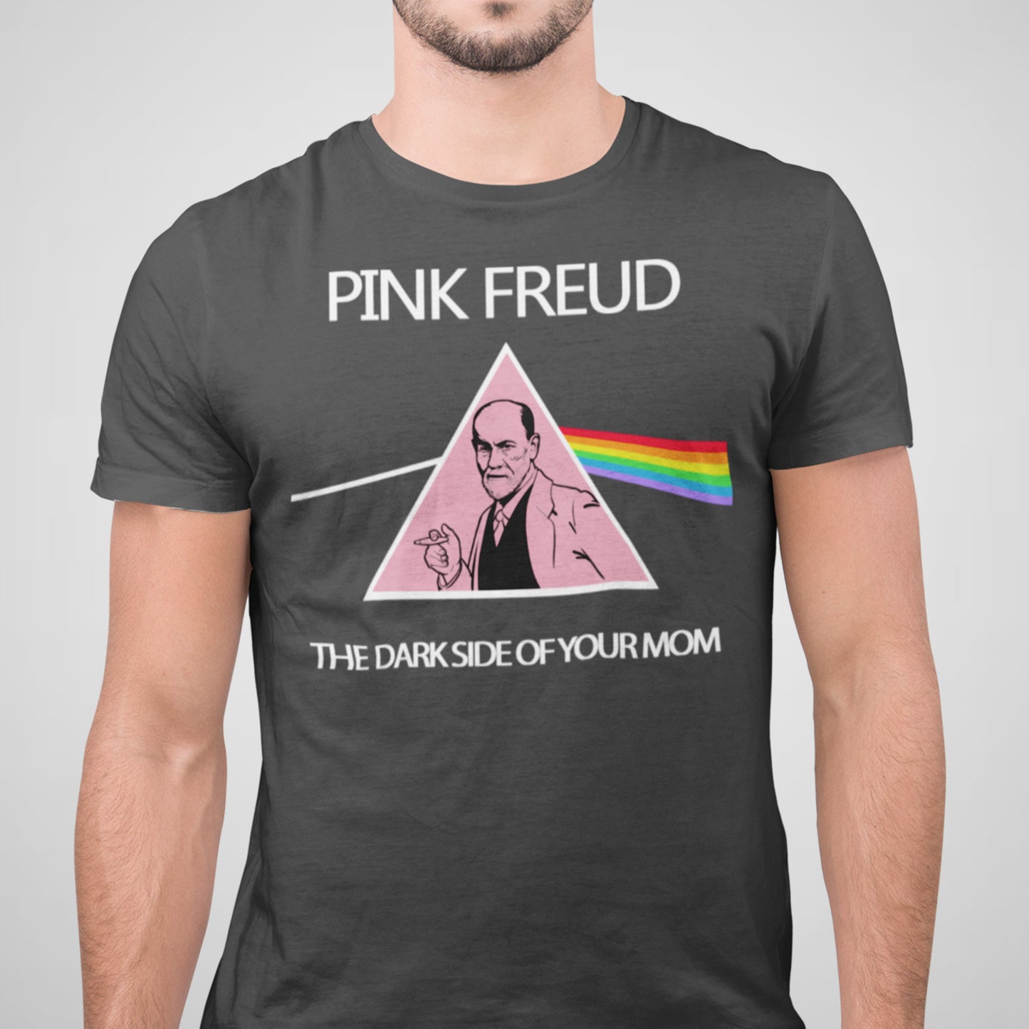 Pink Freud Dark Side of Your Mom - Men's Cotton Tee