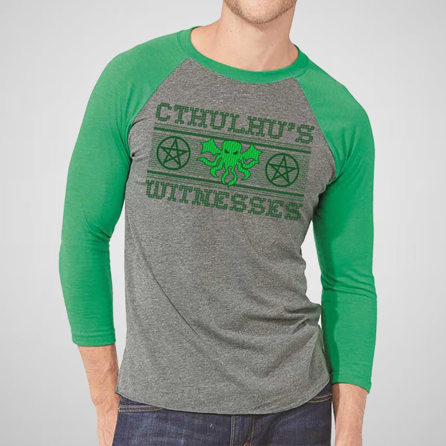 Cthulhu's Witnesses - Adult Unisex Triblend Raglan Tee