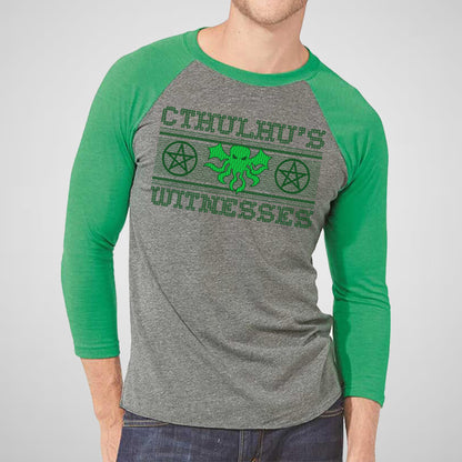 Cthulhu's Witnesses - Adult Unisex Triblend Raglan Tee