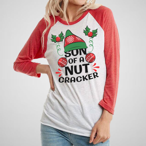 Son of a Nutcracker - Adult Unisex Triblend Raglan Tee