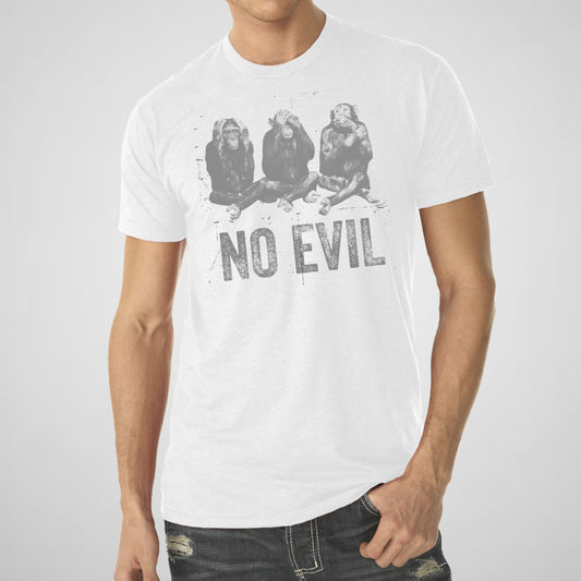 No Evil Three Wise Monkeys - Men's Cotton/Poly Tee