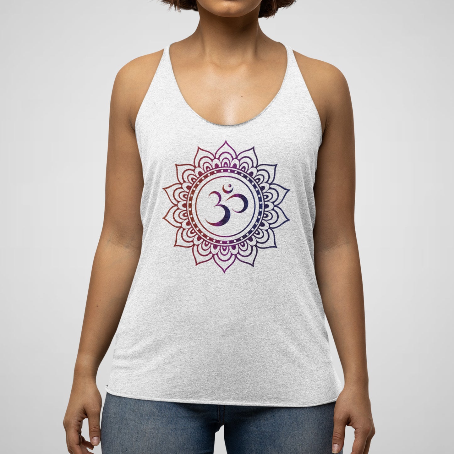 Om Mandala - Women's Triblend Racerback Tank