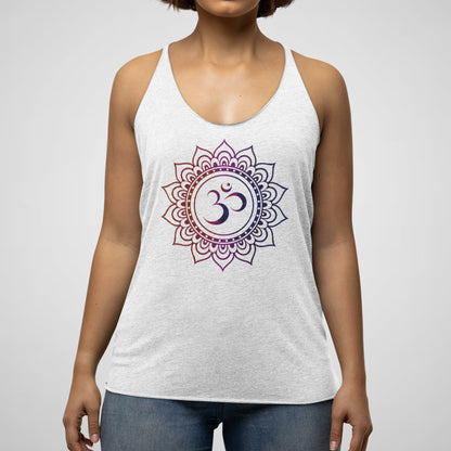 Om Mandala - Women's Triblend Racerback Tank